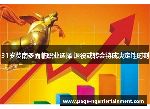 31岁费南多面临职业选择 退役或转会将成决定性时刻